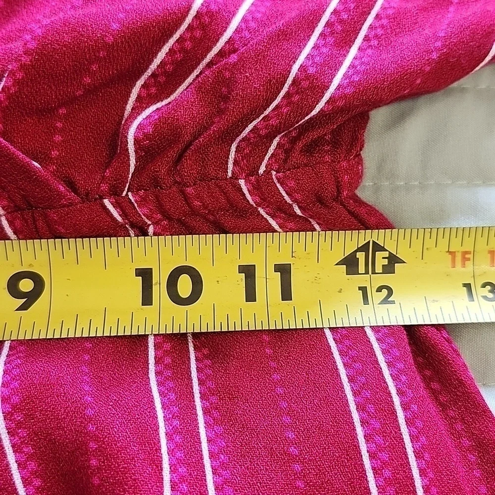 NWT JACK Pin-Stripe Jumpsuit in Lipstick Red Size XSMALL